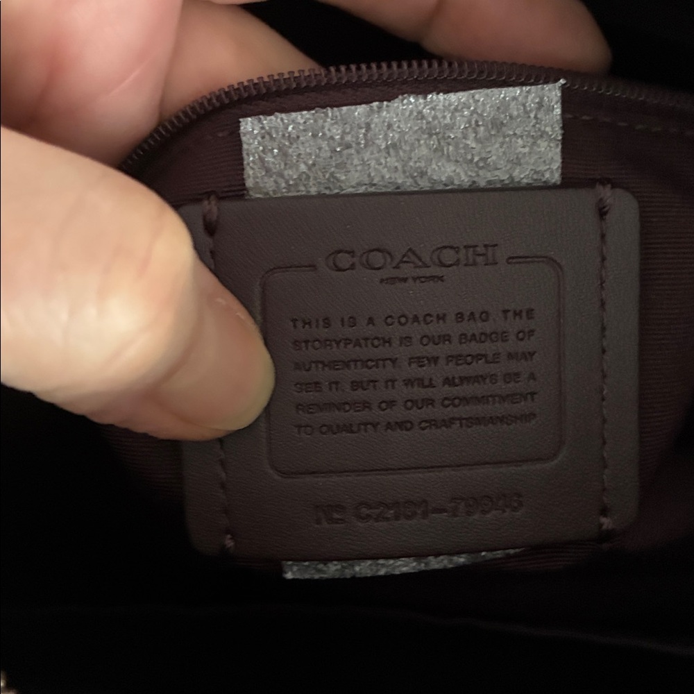 Coach Gray Satchel Bag w/dustbag - Picture 3 of 14